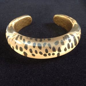 Spot On Leopard Acrylic Bracelet